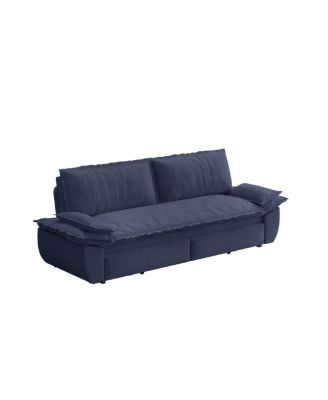 Corduroy Queen Sleeper Sofa Bed with Pull-Out for Small Spaces