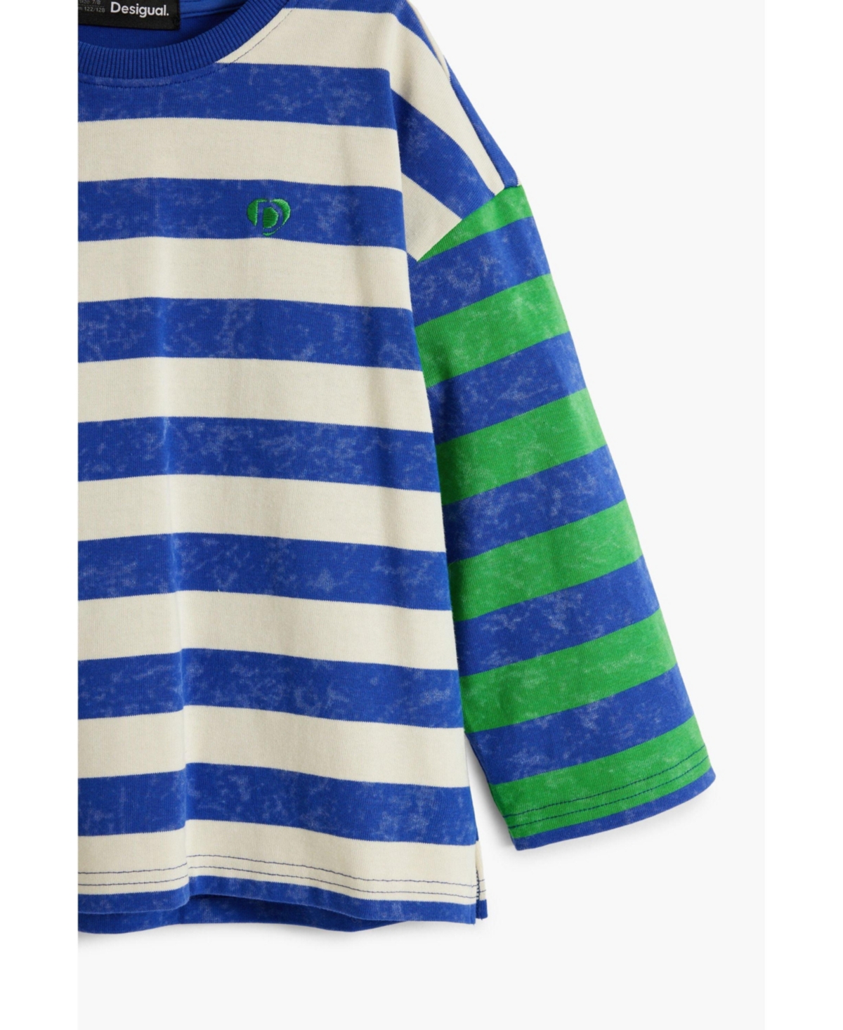 Desigual Boys Boys's Faded Striped T-Shirt