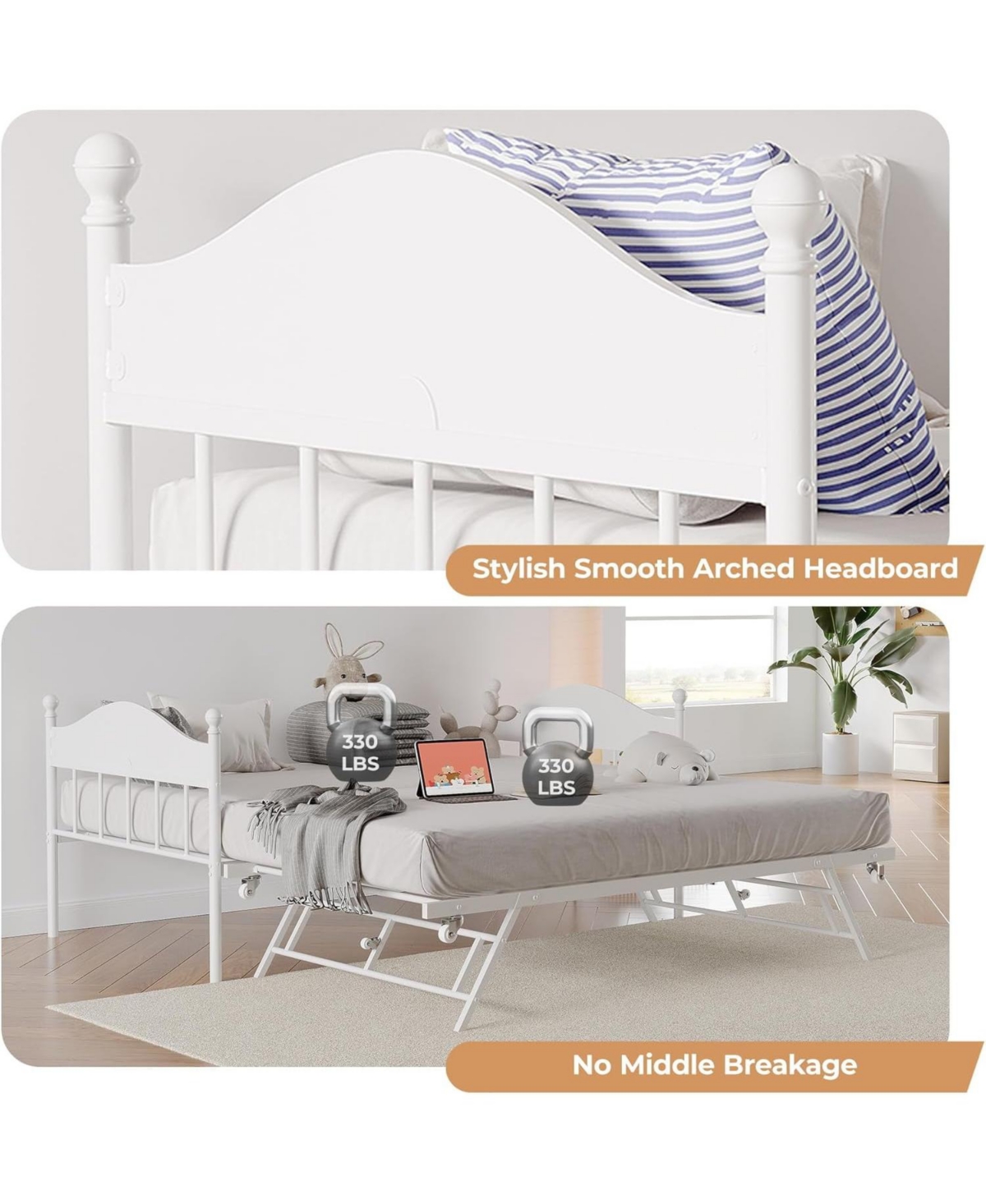 gaomon Easy Assembly Twin Daybed Space Saving, for Living Room