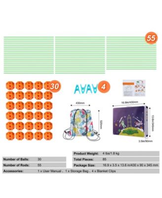 Fort Building Kit for Kids, 85PCS Glow in The Dark STEM Building Toys, Educational Gift for Old Boys & Girls