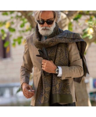 Men's Leone - Wool Silk Scarf for Men