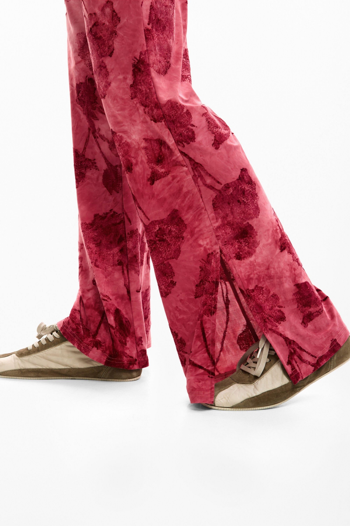 Desigual Women's Embroidered flower trousers