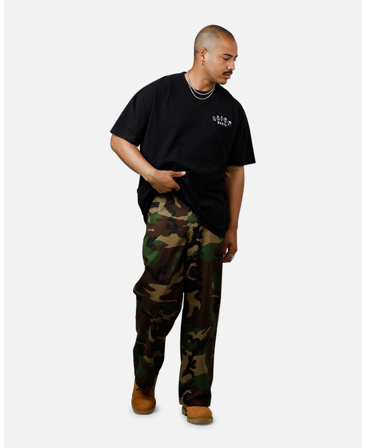 Saint Morta Men's Sleepless Boxy T-Shirt Black