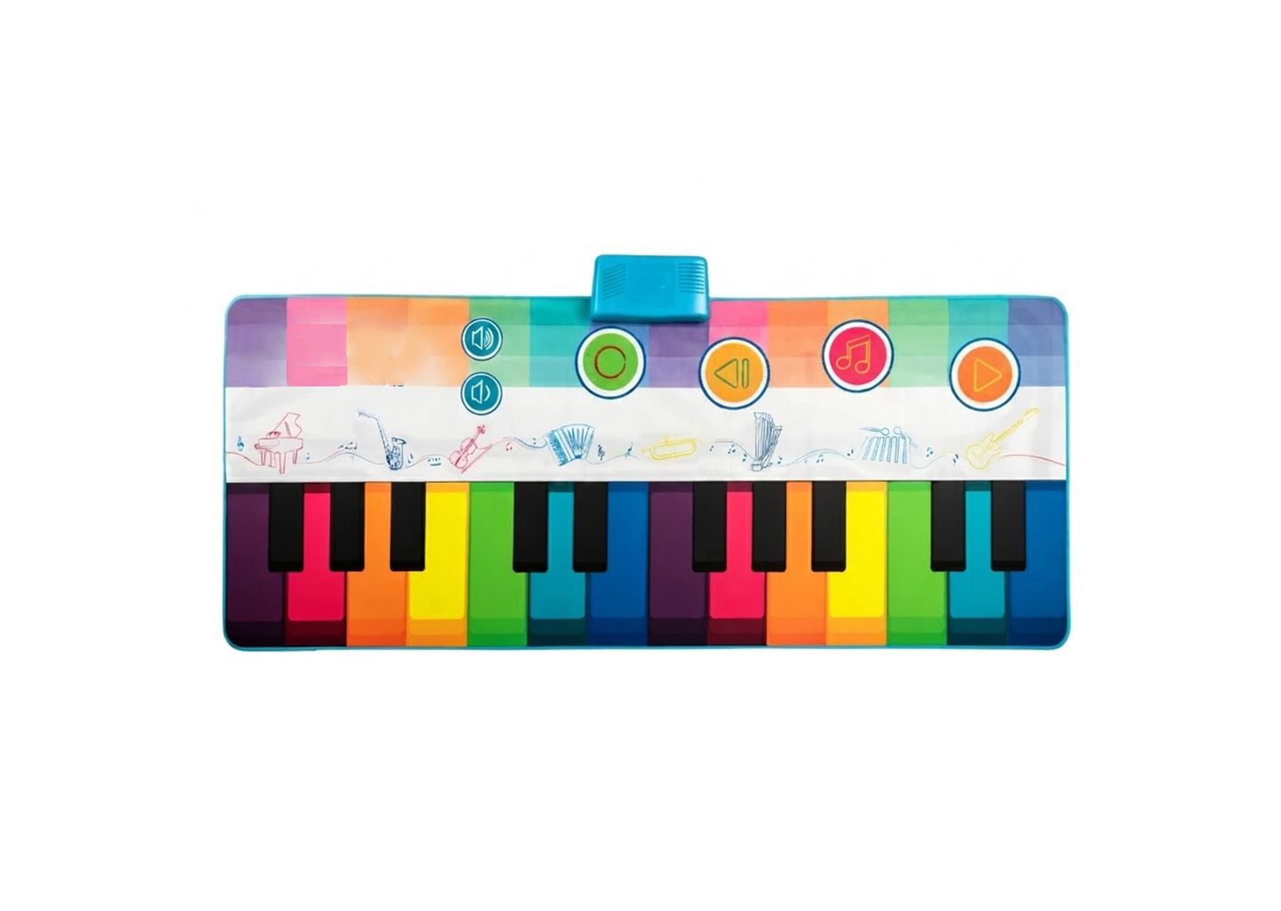 Детская игрушка Slickblue Musical Interactive Floor Piano Dance Mat, Ages 3-7, цвет: Белый / Разноцветный — фото 1
