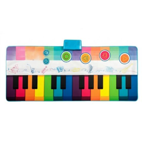 Детская игрушка Slickblue Musical Interactive Floor Piano Dance Mat, 3–7 лет, цвет: Белый / Разноцветный