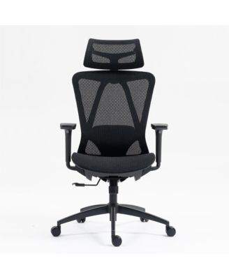 Ergonomic Mesh Office Chair, High Back Desk Chair with 3D Armrests, Up&Down Lumbar Support, Swivel Computer Task Chair