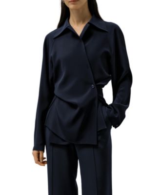 Women's Multipositional Silk Shirt