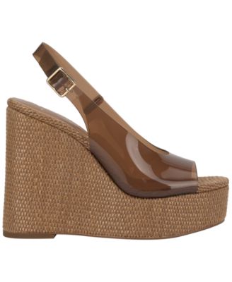 Women's Kaliese Slingback Peep-Toe Platform Wedge Sandals