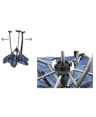 Hexagon High Tension Folding Fabric Table, Blue