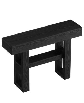 41.34-Inch Farmhouse Console Table, 2-Tier Narrow Sofa Table Behind The Couch, Entryway Furniture