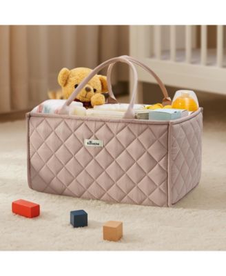 Quilted Diaper Caddy Organizer