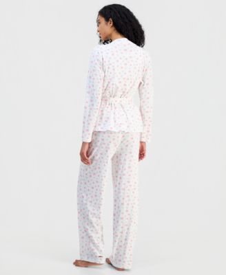 Women's 3-Piece Cotton Pajama Set