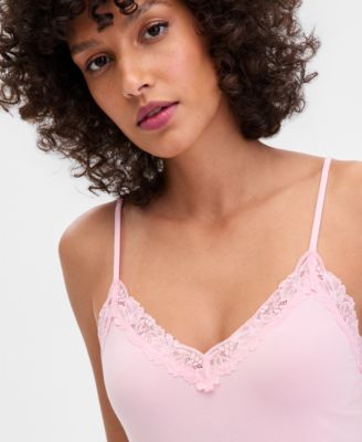 Women's Lace-Trim Knit Nightgown