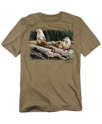 Men's Wildlife River Otters T Shirt