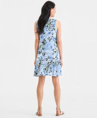 Women's Printed Sleeveless Knit Dress