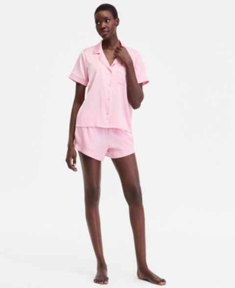 Женские I.N.C. International Concepts Women's Stretch Satin Short-Sleeve Pajama Set