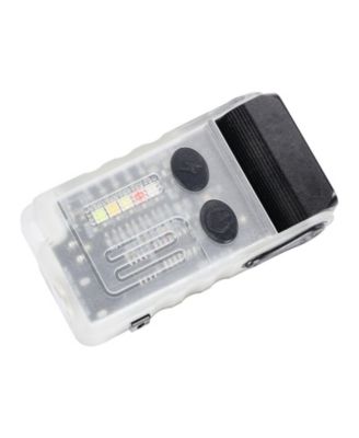 Rechargeable Mini Keychain LED Flashlight, 13 Lighting Modes, Clip, Magnetic Tail, 180° Rotating Head