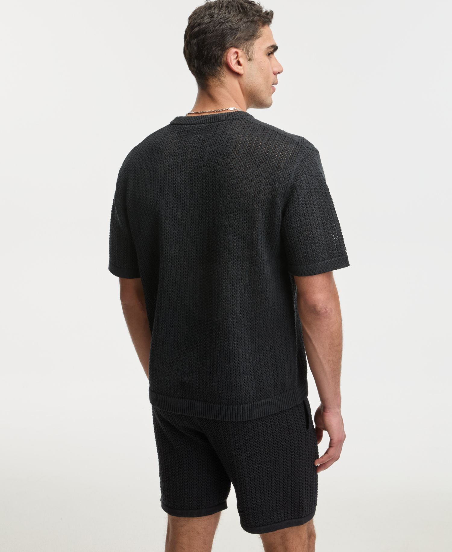 Men's Relaxed-Fit Rio Crewneck Short-Sleeve Sweater