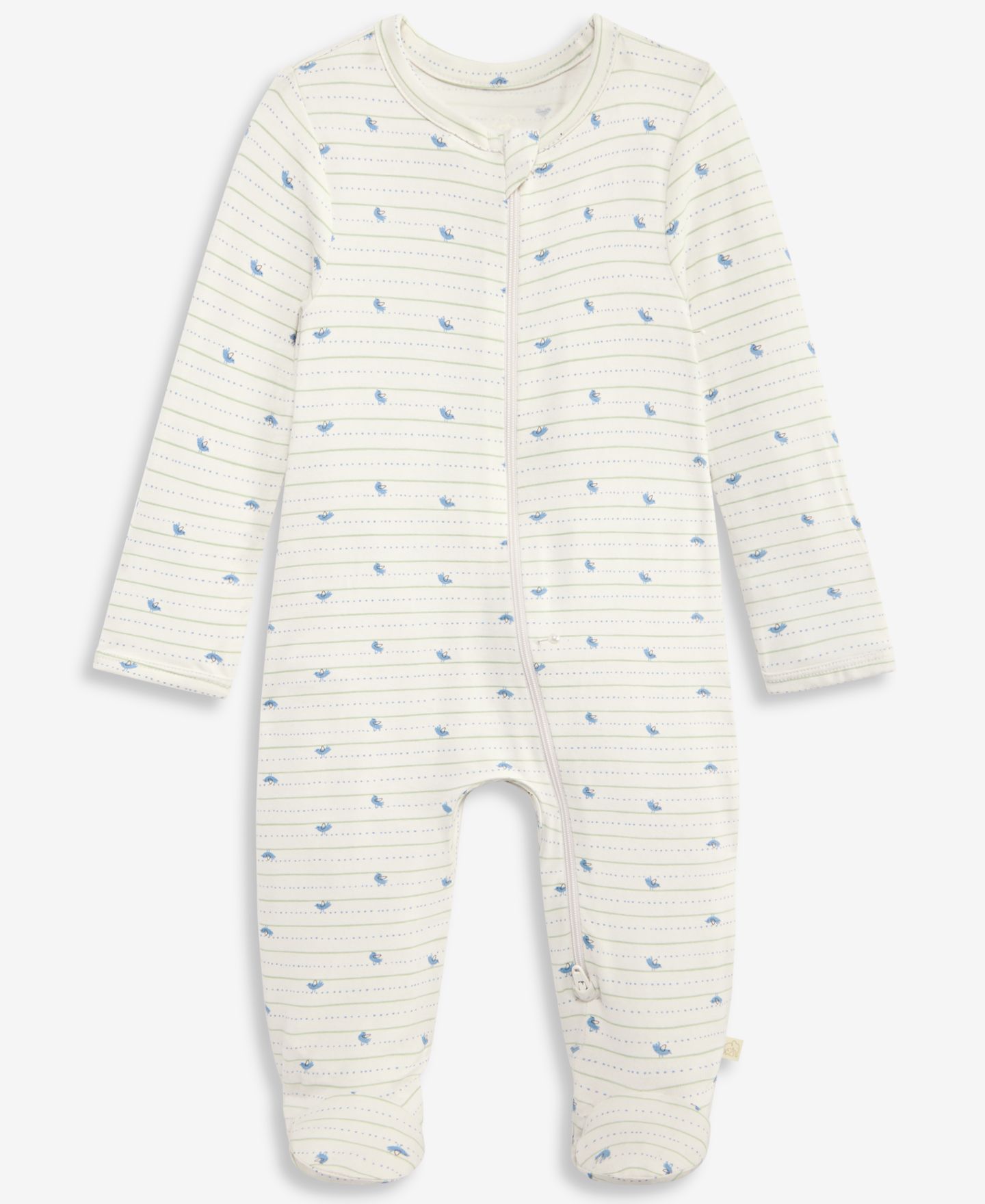 Комбинезон First Impressions Bird-Print 2-Way Zip Coveralls для мальчиков-малышей, цвет: Серый — фото 1