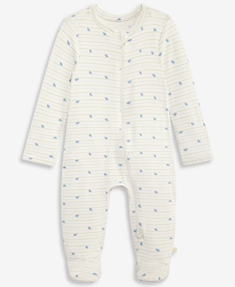 Комбинезон First Impressions Bird-Print 2-Way Zip Coveralls для мальчиков-малышей, цвет: Серый