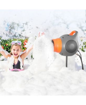 115W Party Foam Machine, Portable Foam Cannon with Tripod Stand, Powerful Foam Maker for Backyard, Pool & Outdoor Events, Grey/Orange