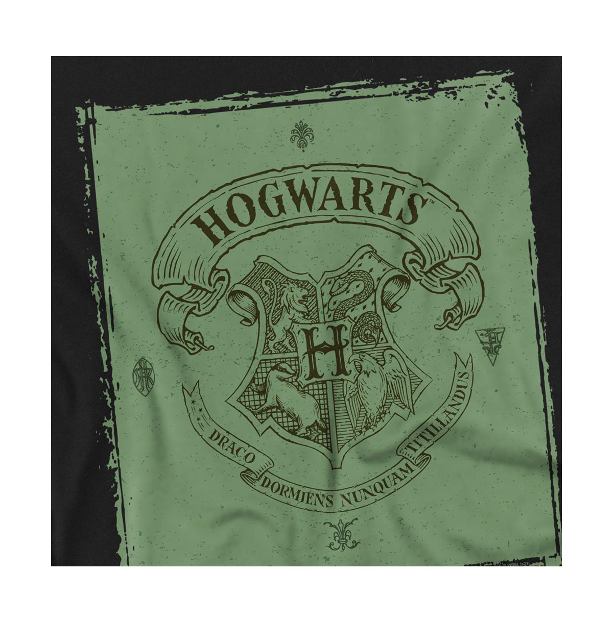 Harry Potter Men's Hogwarts Crest On Parchment T Shirt
