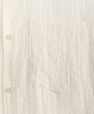 Men's Boxy-Fit Sheer Short-Sleeve Shirt