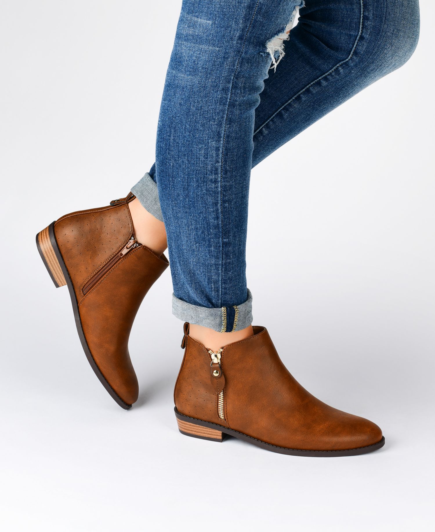 Women's Ellis Stacked Heel Booties