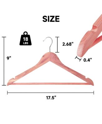 BP4U 12-Pack Premium Wooden Suit Hangers with Non-Slip Pant Bar, Heavy Duty Solid Wood Coat Hangers for Jackets, Shirts, Dresses, Trousers