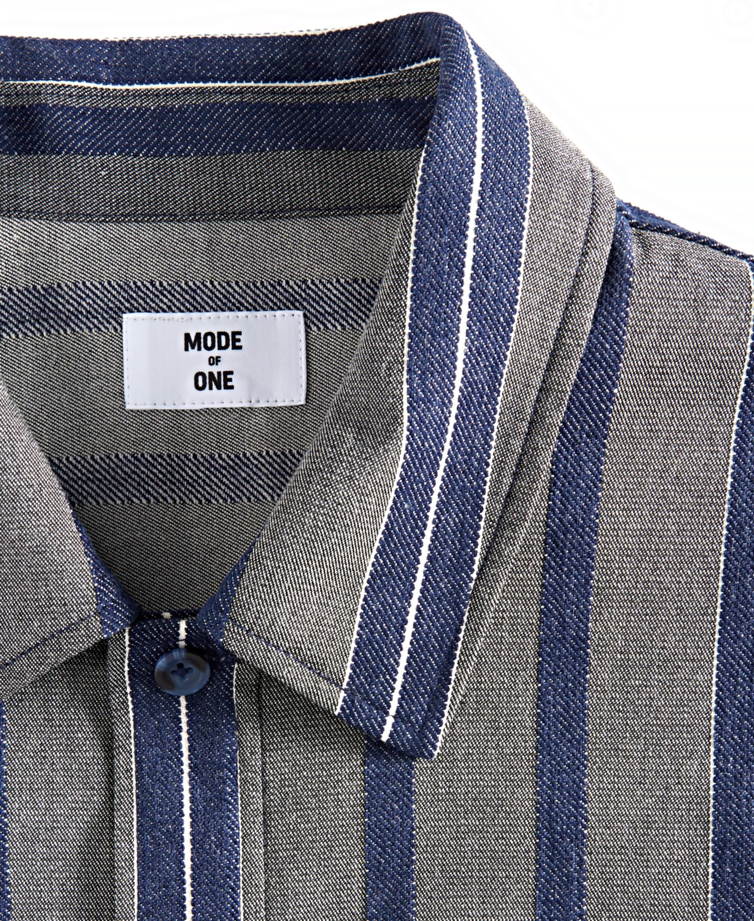 Men's Relaxed-Fit Striped Overshirt