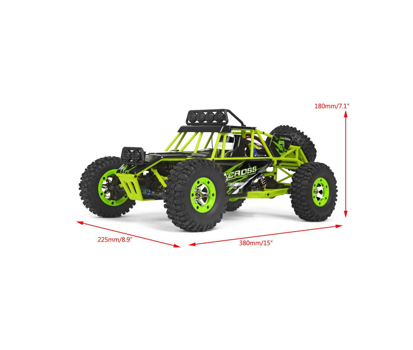 Детская игрушка Bruce & Shark 1:12 Scale High-Speed RC Off-Road Truck, цвет: Зелёный — фото 2