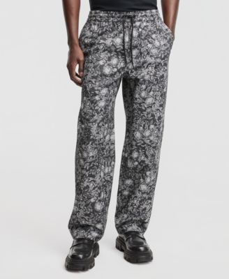 Men's Relaxed-Fit Floral Pants