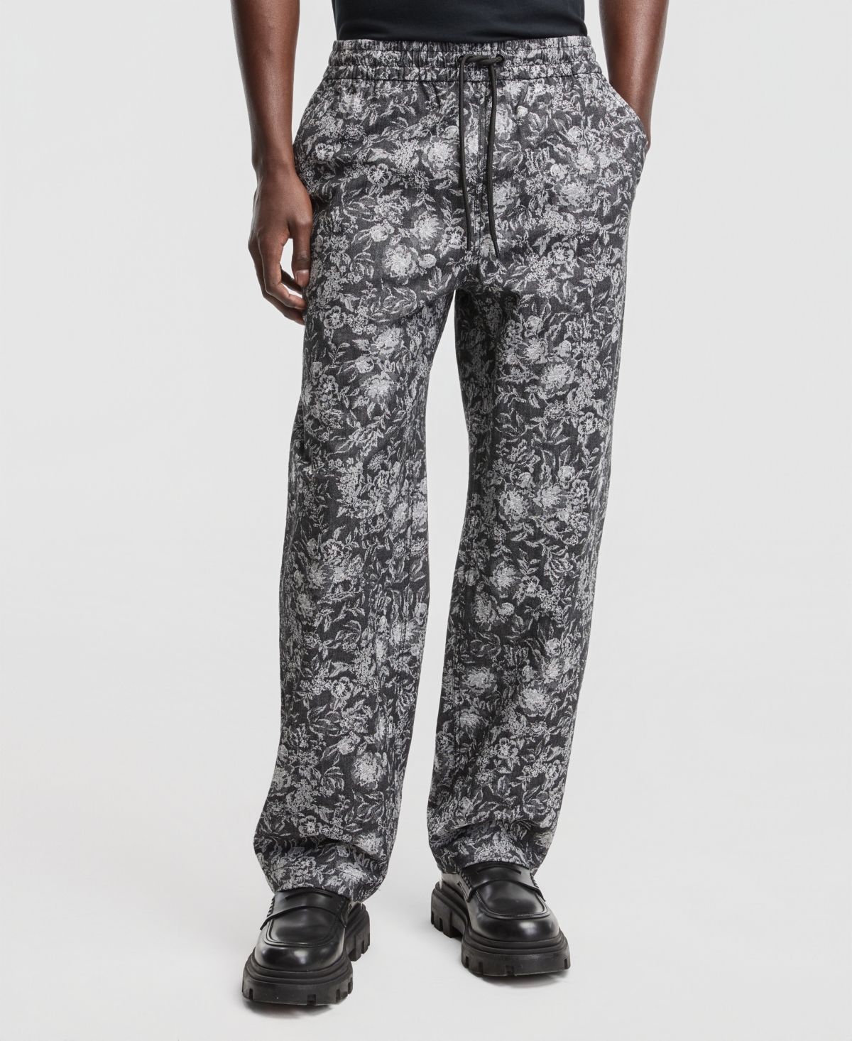 Mode of One Men's Relaxed-Fit Floral Pants, Macy's Exclusive