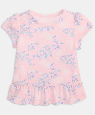 Toddler Girls' 2T-4T Mix and Match Countryside Floral-Print Peplum T-Shirt
