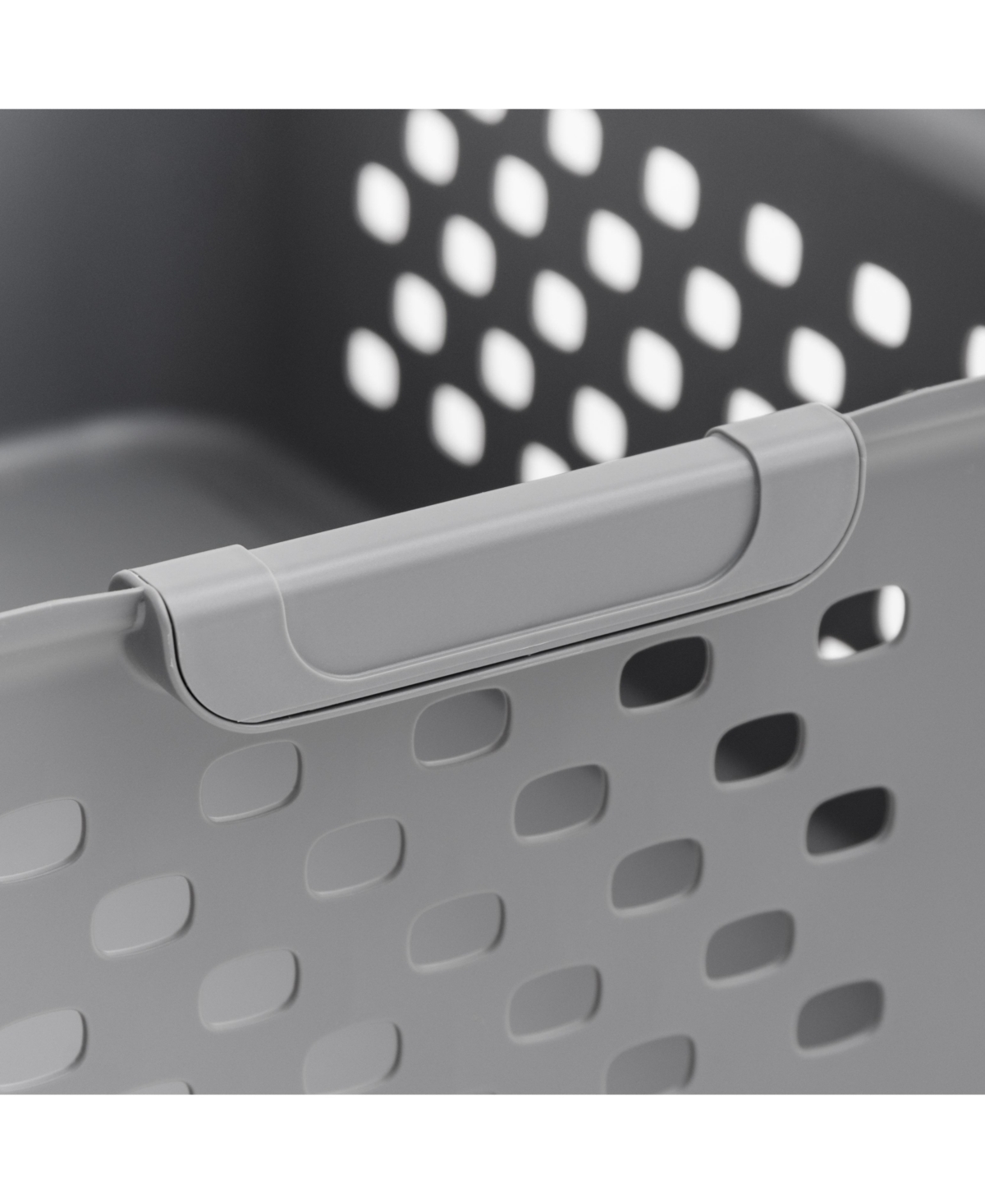 Iris Usa Small Organizer Storage Basket, Gray, Pack of 10