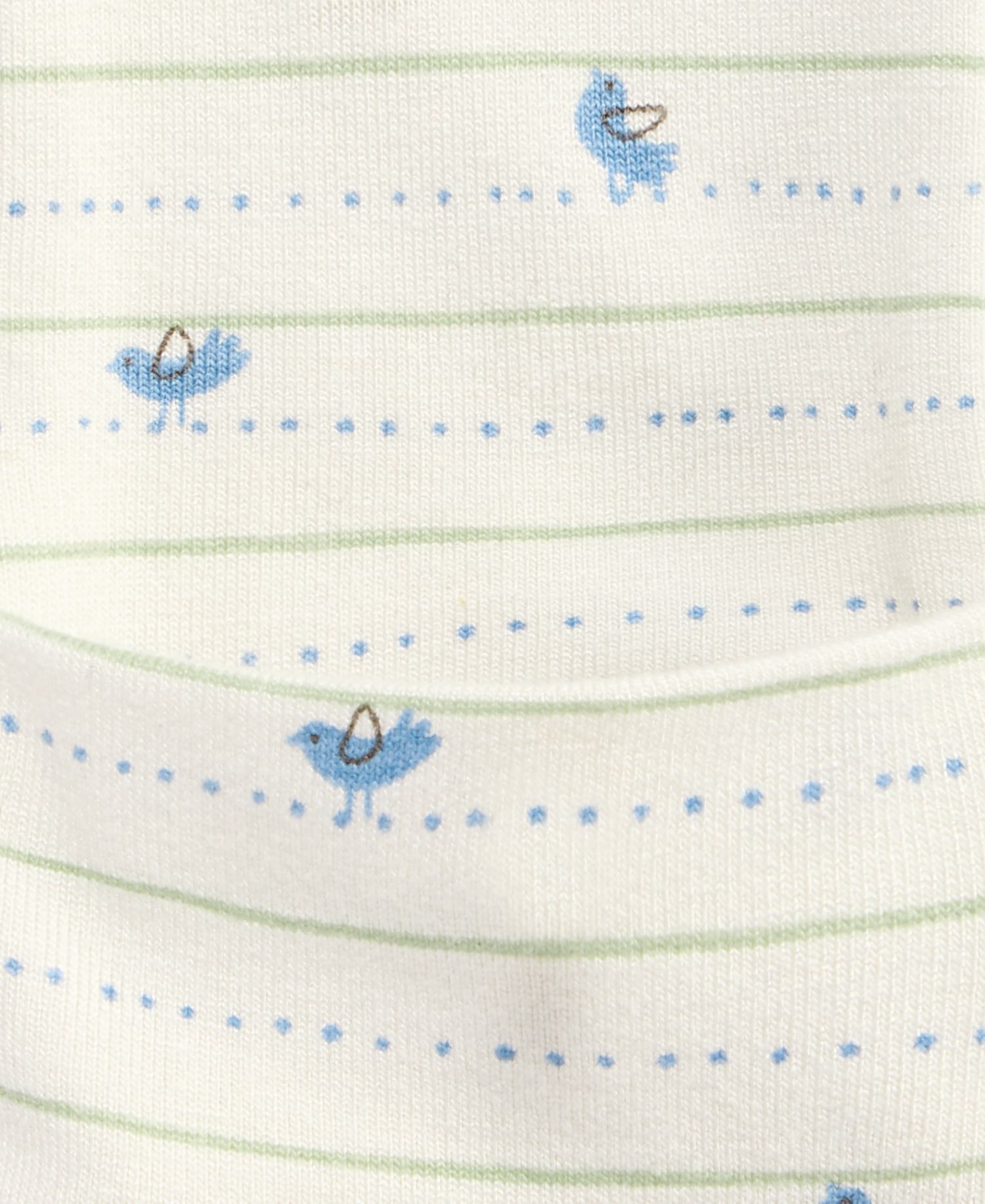 Baby Boys' Bird-Print 2-Way Zip Coveralls