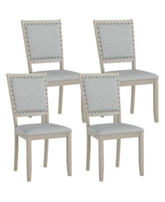 Farmhouse Dining Chair Fabric Upholstered Kitchen Chairs for Room