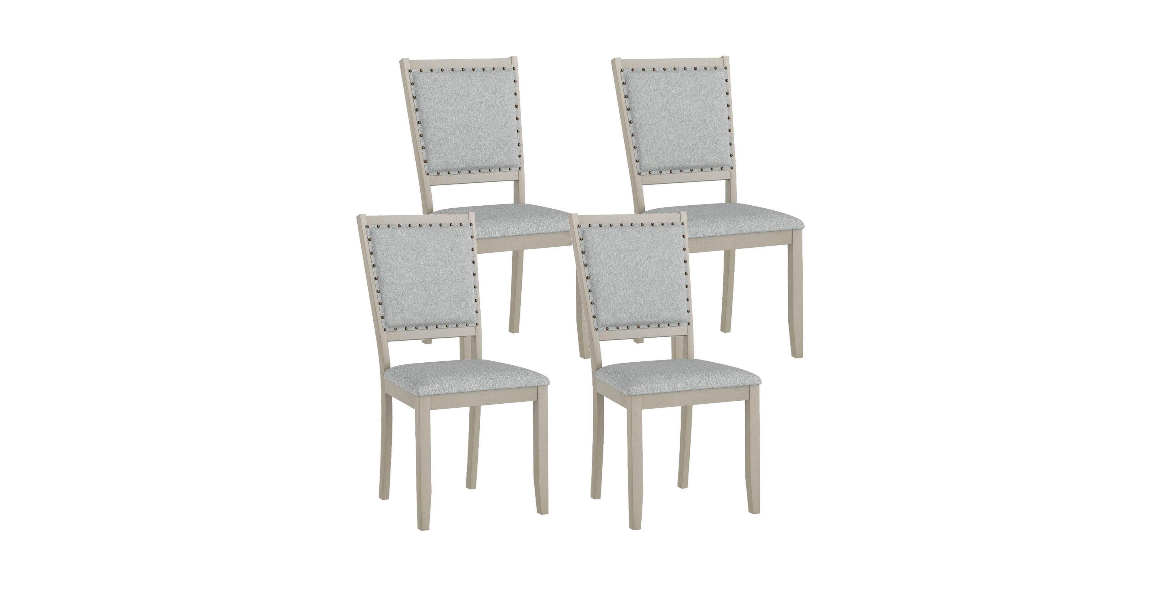 Farmhouse Dining Chair Fabric Upholstered Kitchen Chairs for Room