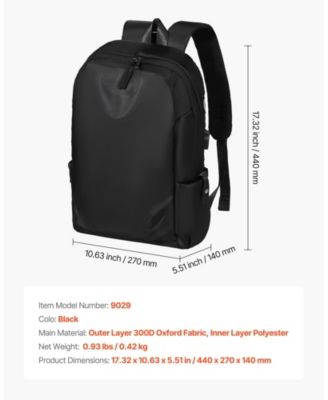 26L Lightweight Travel Hiking Backpack, Water-Resistant, USB Charging Port, Anti-Theft Pocket,Laptop