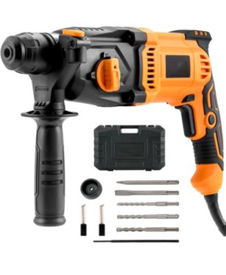 1" SDS-Plus Rotary Hammer Drill, 8 Amp Corded, Heavy-Duty Chipping Hammer with Safety Clutch, Demolition Tool for Concrete