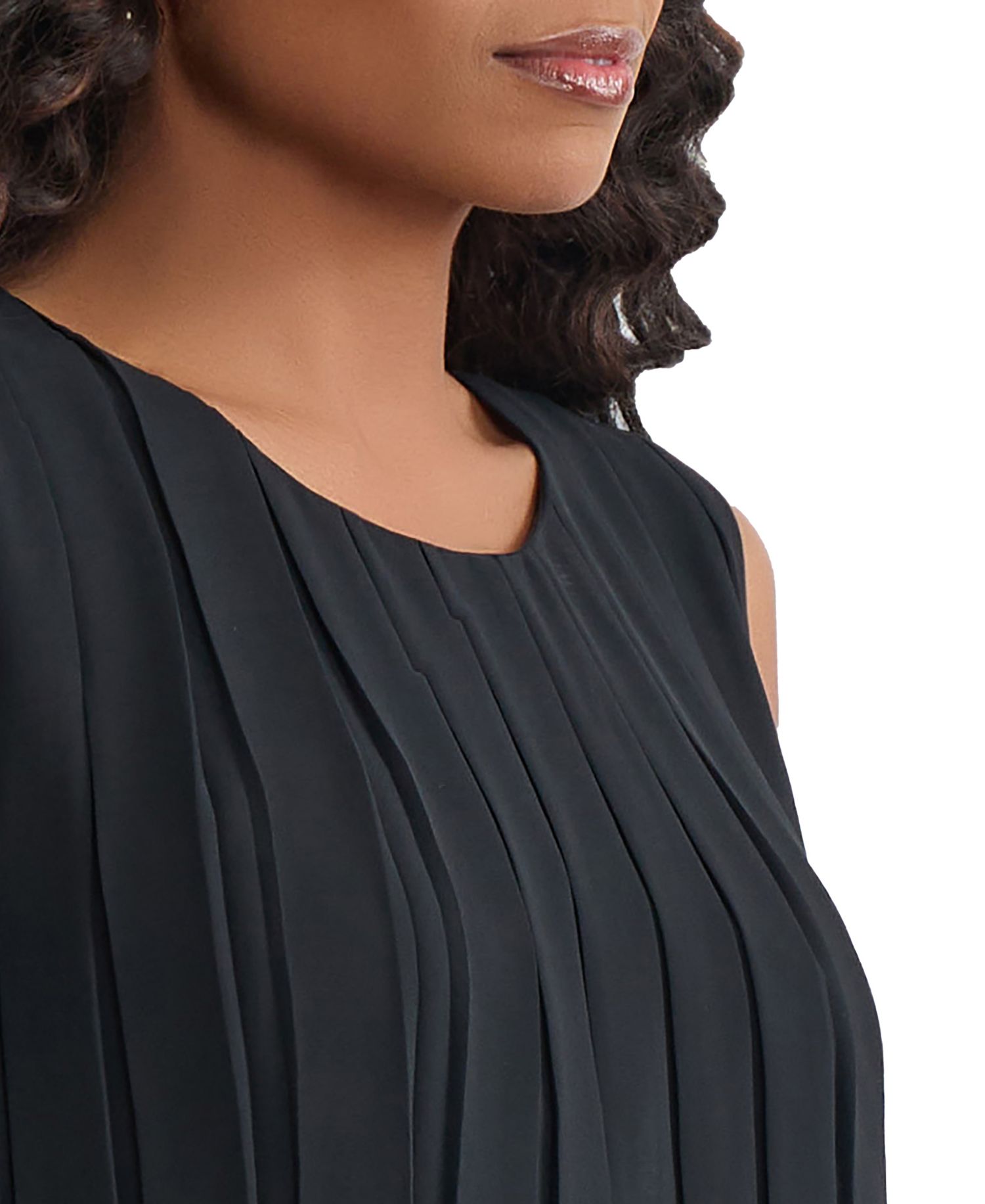 Women's Pleated Sleeveless Top