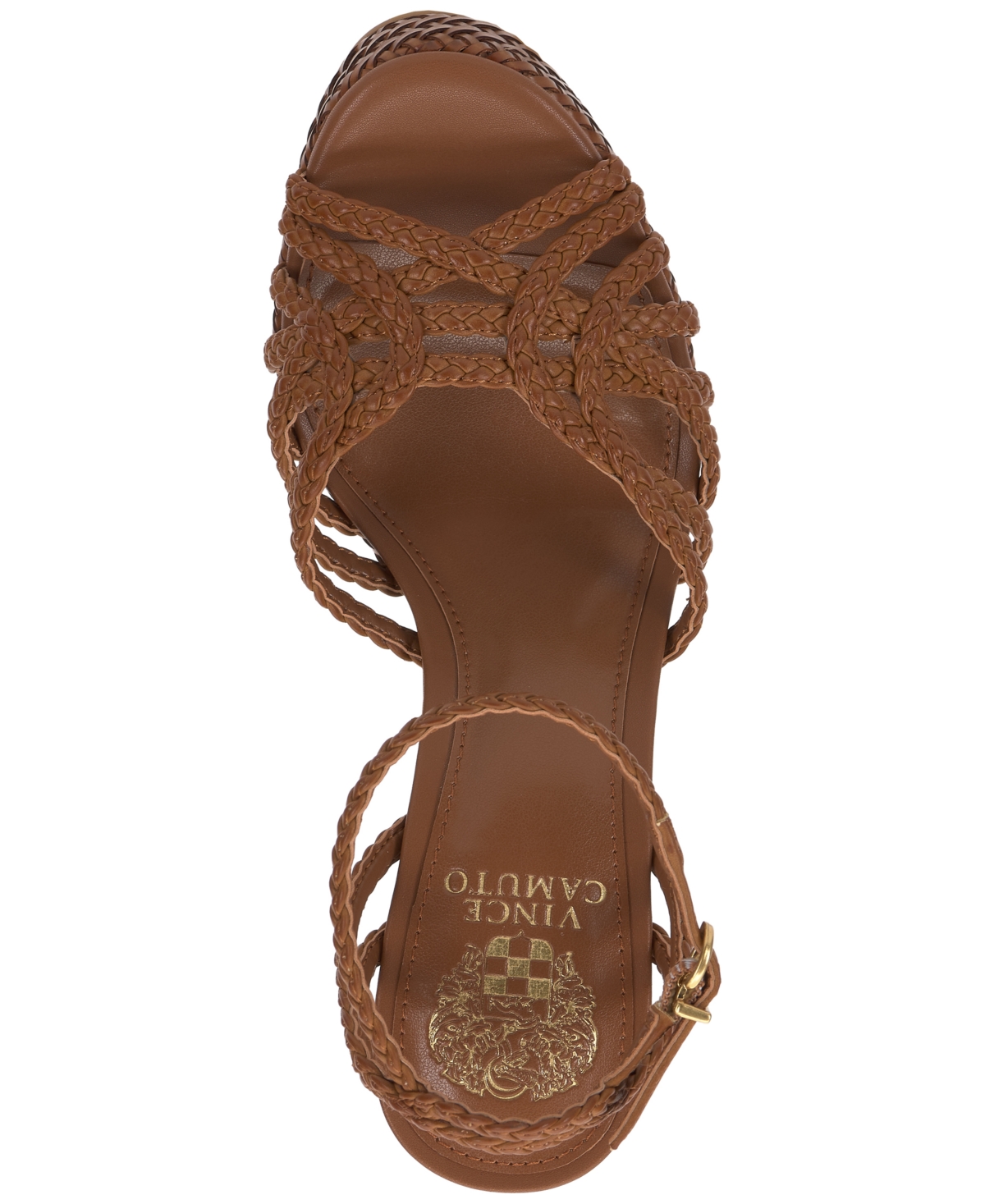 Vince Camuto Women's Samlee Braided Strappy Block Heel Platform Sandals