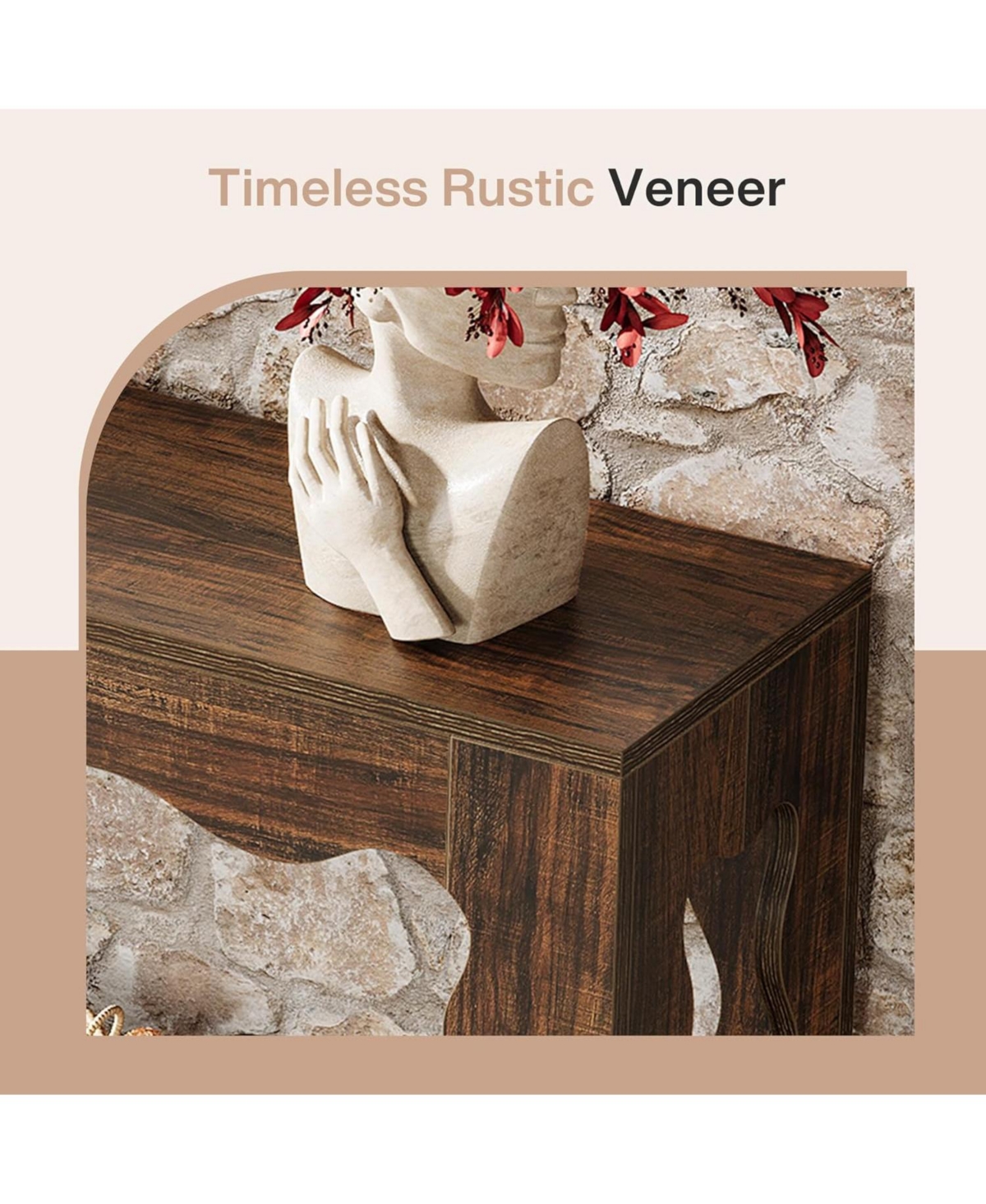 Tribesigns 63" Narrow Long Entryway Table, 2-Tier Modern Farmhouse Entry Table