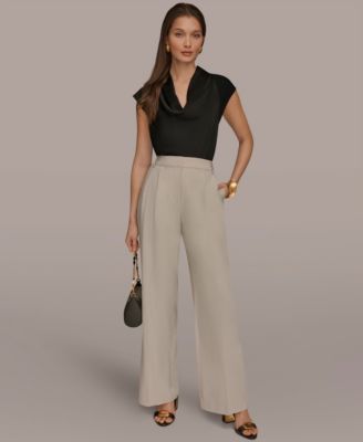 Women's Pleated Wide Leg Pants