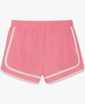 Girls' 7-16 Two-Tone Varsity Pull-On Shorts
