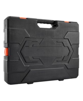 76-Piece 3/8" Drive Socket & Ratchet Set, SAE & Metric, Deep & Shallow, Accessories, Storage Case, CR-V Alloy Steel