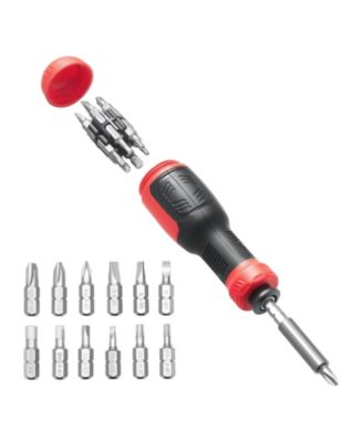 13-in-1 Magnetic Screwdriver Set, Multi-Bit Mini Nut Driver, Phillips, Flat, Torx & Square Bits, Precision Repair Tool Kit