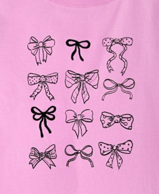 Girls' 5-20 Bows Long-Sleeve T-Shirt