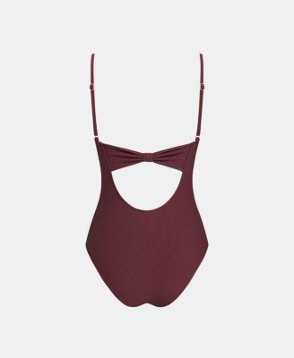 Women's Escaping Wine Tummy Control One-Piece