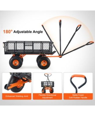 Garden Dump Cart, Dual-Function Handle, lb Load Capacity